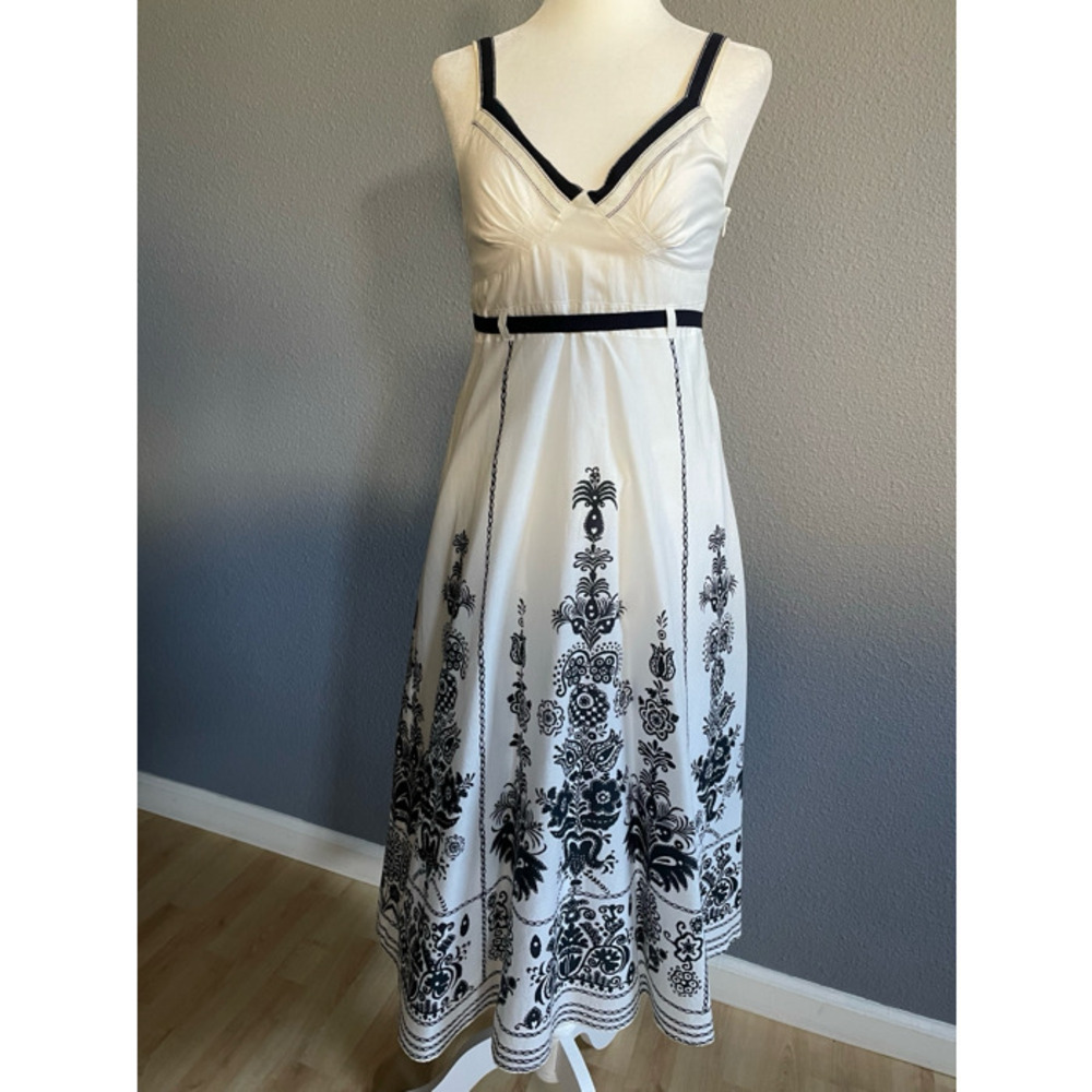 Retro Spaghetti Strap Flare Dress